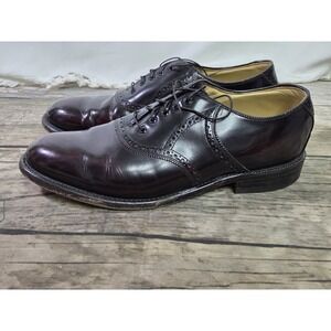Johnston & Murphy Aristocrat Men's Saddle Shoes Sz 11D Black Leather Vintage